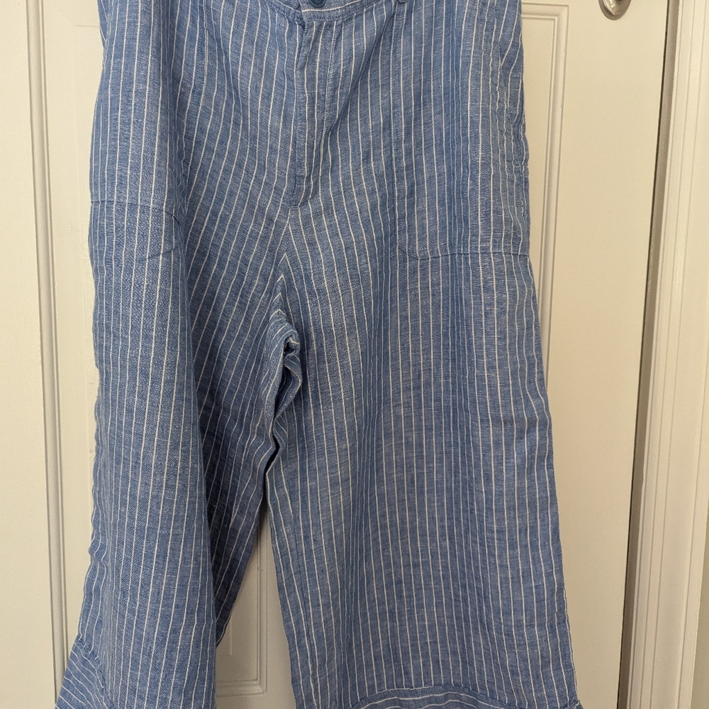 Lauren Ralph Lauren linen wide leg crops size 16